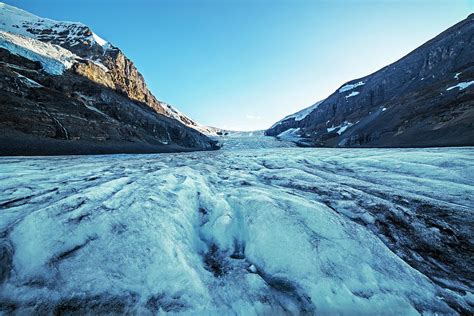 On Athabasca Glacier At Glacier National Park Columbia Shuswap A Bc Canada Ice Photograph By