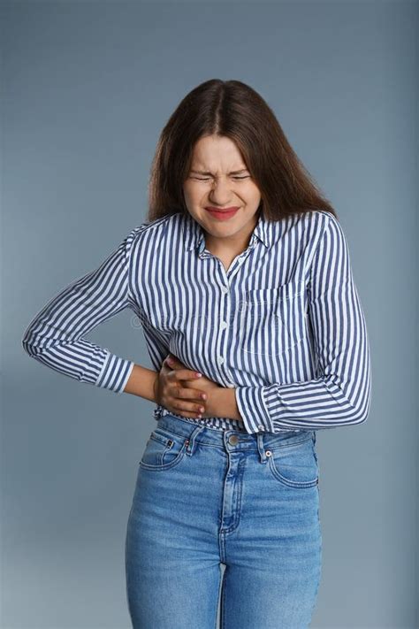Pain In Right Side Body Stock Photo Image Of Bellyache 39723892