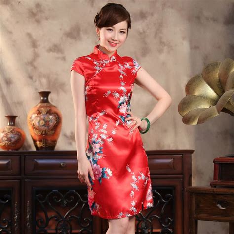 Aliexpress Com Buy Novelty Red Wedding Party Dress Chinese Women Traditional Dress Silk Rayon