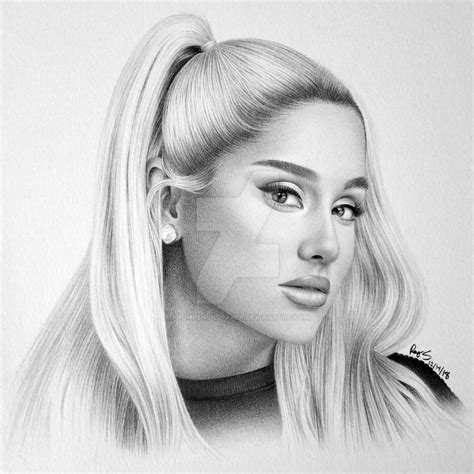 Ariana Grande Drawing How To Draw Ariana Grande Realistic Easy