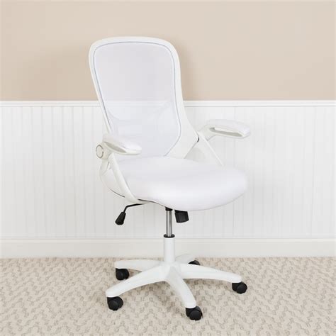 High Back Office Chair In White