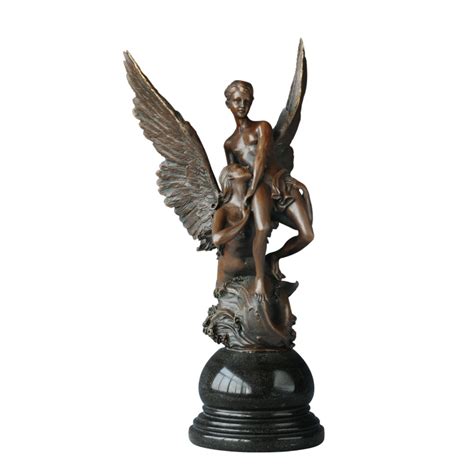 Angel Couple Bronze Statue Romantic Love Nude Sculpture Antique