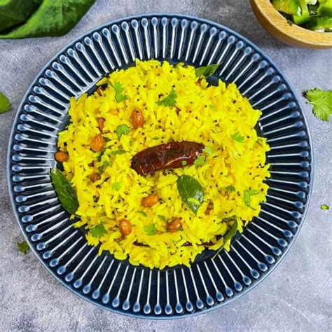 Raw Mango Rice Mavinakayi Chitranna Indian Veggie Delight