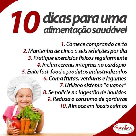 10 Dicas Para Uma Alimentação Saudável Dicas Alimentação Saudável