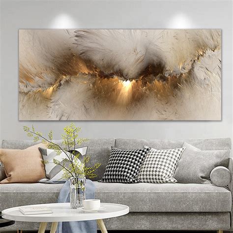 Dropshipping Service Roon Decoration Gold Wave Canvas Prints Abstract