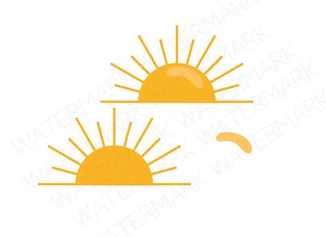 Half Sun SVG & Studio 3 Cut File Stencil Decal Files Logo for