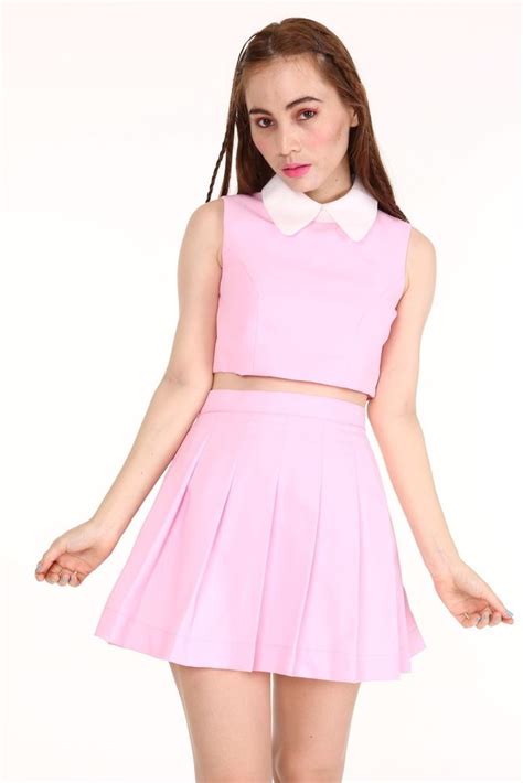 As If Sleeveless Set In Baby Pink Girly Dresses Set Dress Girly Outfits