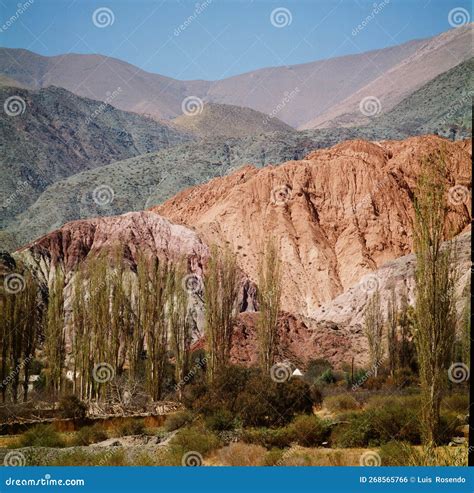 Argentina Jujuy Province Purmamarca Elevated View Of The Hill Of