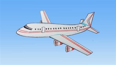 How To Draw Aeroplane Step By Step Very Easy Çocuk Gelişimi Çocuk