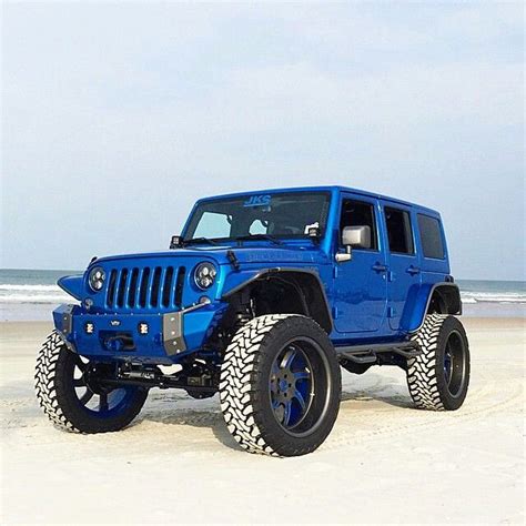 Electric Blue Blue Jeep Wrangler Mustang Wheels Blue Jeep