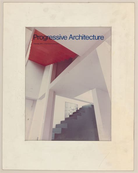 Dommy Of The Cover For Progressive Architecture Magazine Showing An