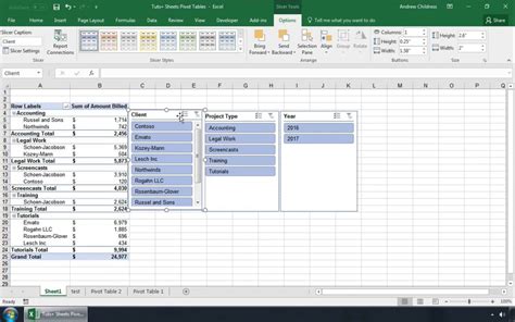 Что такое срез в Excel