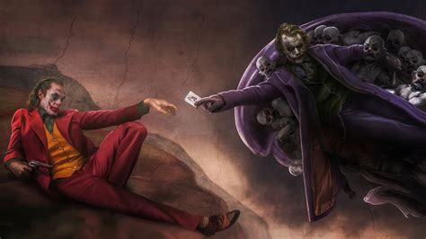 Right here are 10 top and most recent heath ledger joker wallpapers for desktop computer with full hd 1080p (1920 × 1080). Joker as Joaquin Phoenix and Heath Ledger in Michelangelo ...