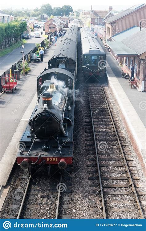 Steam Train At Taunton To Minehead Heritage Railway Somerset England