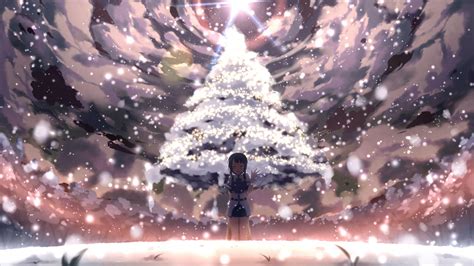 Christmas Tree Anime Wallpapers Wallpaper Cave