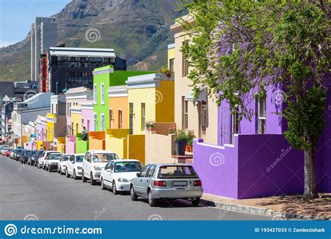 Wale Street In Bo Kaap Cape Town Stock Image Image Of Kaap Colour