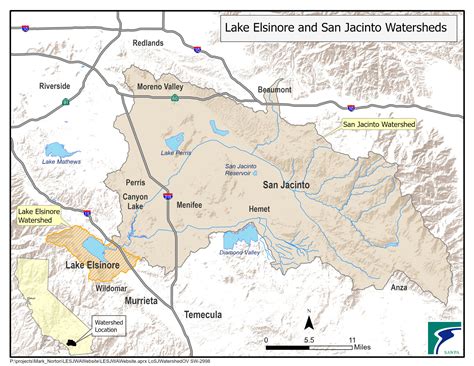 The San Jacinto River Watersheds Lake Elsinore And San Jacinto