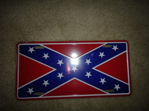 Sell Confederate Flag Metal Novelty License Plate Plymouth Dodge Ford Chevy In Lakeside