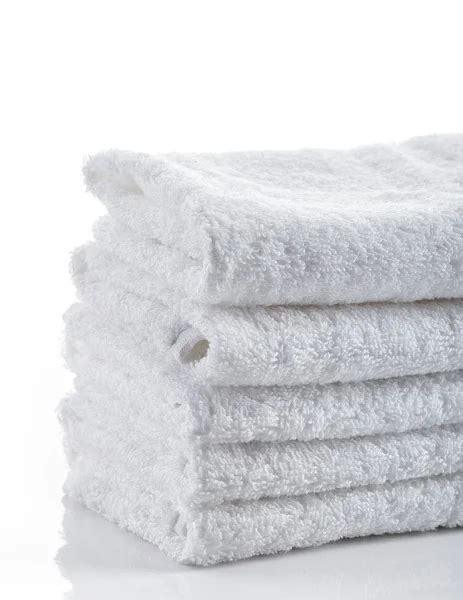 Stack Of White Towels — Stock Photo © Magone 73168477