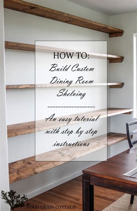 For prefab or modular houses, it guest houses can increase home value when built properly by a licensed professional. DIY Dining Room Open Shelving - The Wood Grain Cottage