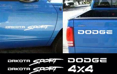 Find Silver Dodge Dakota Sport Decal Sticker Kit 4x4 Dodge In Vista