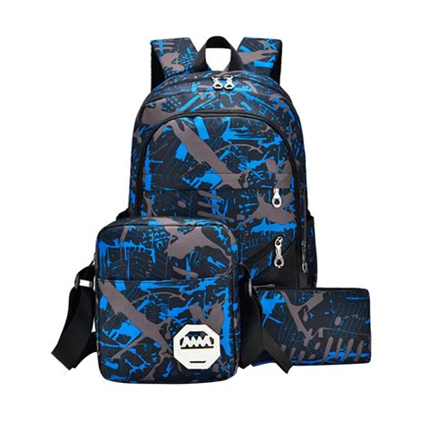 Waterproof Oxford Fabric Boys School Bags Backpack For Teenagers Pencil