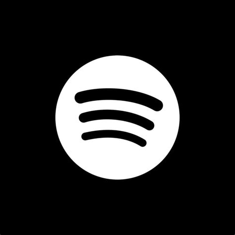 Black Spotify Icon App Store Icon Black App Mobile App Icon