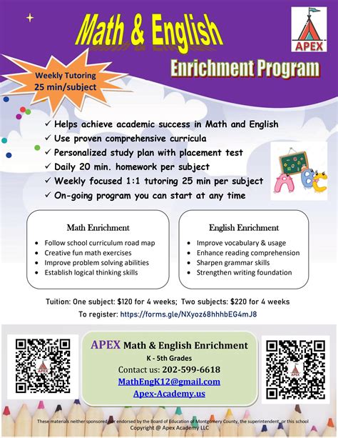 Math And English Practice Program Apex Academy