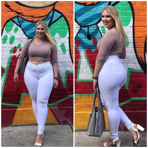 Two Pictures Of A Woman In White Jeans And Heels One With Her Hand On