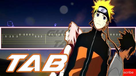 Naruto Shippuden Opening 1 Heros Come Back Guitar Tab 譜 Tutorial