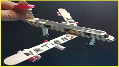 How To Make An Civil Airplane By Popsicle Stick Ice Cream Aircraft