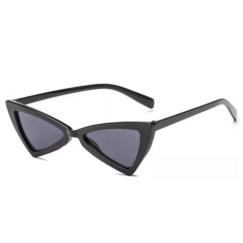 small triangle cat eye sunglasses women fashion vintage cat eyeglasses female 2018 stylish sun
