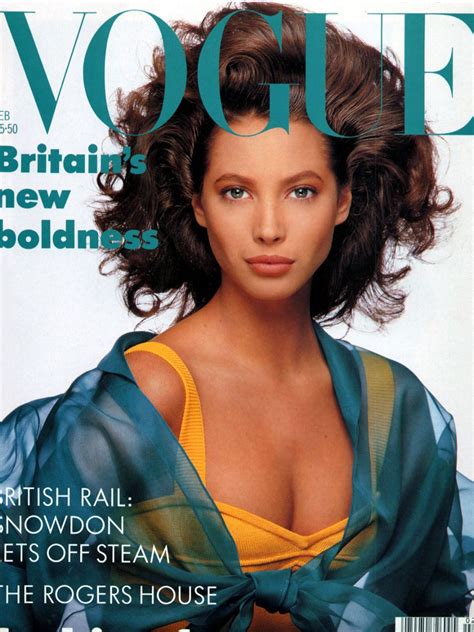 Christy Turlington By David Bailey Vogue UK February 1988 Vogue