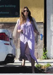 Jessica Biel Granny Nightgown Out And About In Studio City The Drunken StepFORUM