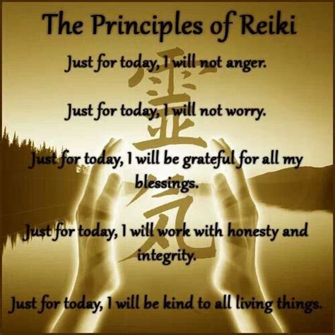 Just For Today Reiki Principles Reiki Energy Healing Reiki