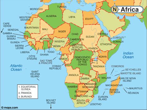 Africa Map Detailed On Line Map Of Africa