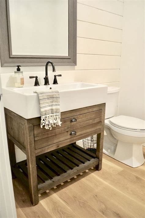 √ Unique Bathroom Vanity Ideas Small Farmhouse Bathroom Laundry In