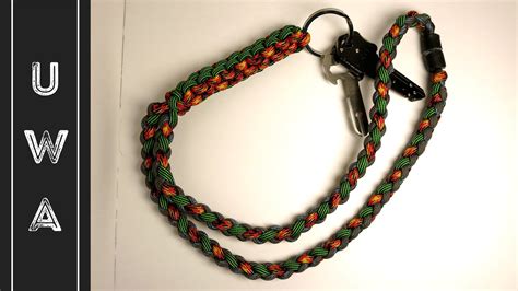 It is fast and easy to do once you get used to it. How to make a Paracord Lanyard - Crown Sinnet / Four Strand Round - [UWA... | Paracord diy ...