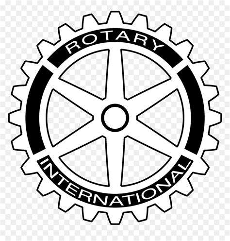 Rotary International Logo Black And White Rotary International Hd