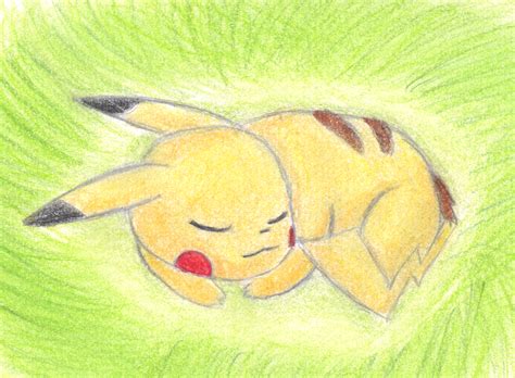 Sleeping Pikachu By Nomara On Deviantart
