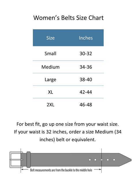 Belt Sizes For Women Literacy Ontario Central South