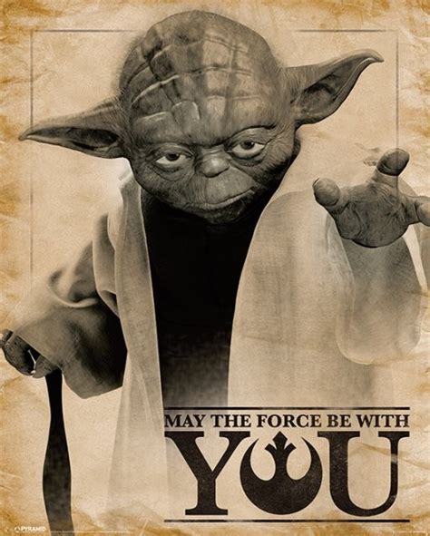Star Wars Yoda May The Force Be With You Poster Grote Posters