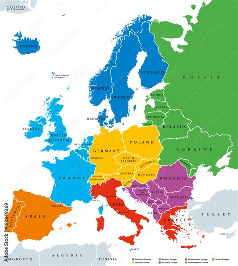 Europe Map Countries Only