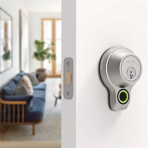 Lockly Flex Touch Satin Nickel Single Cylinder Bluetooth Mobile App