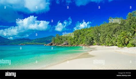 Anse Soleil Paradise Beach On Tropical Island Mahé Stock Photo Alamy