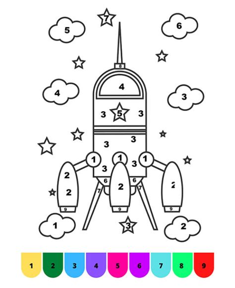 Free Printable Color By Number Worksheets For Kindergarten Tulamama