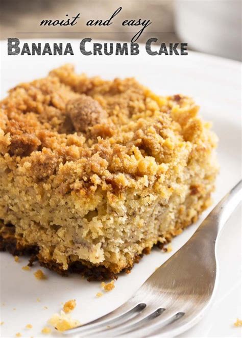 After reading reviews that said this cake had a bread like texture i decided to add 1 teaspoon of baking powder to the recipe. Easy Moist Banana Crumb Cake - Just a Little Bit of Bacon | Recipe | Banana crumb cake, Crumb ...