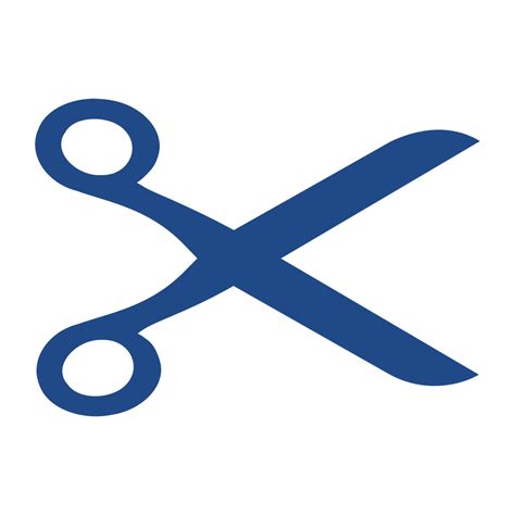 Onlinelabels Clip Art Openclipart Scissors Logo In Blue