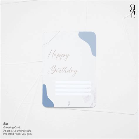 Jual Claft Blu Greeting Card Kartu Ucapan Ulang Tahun Birthday