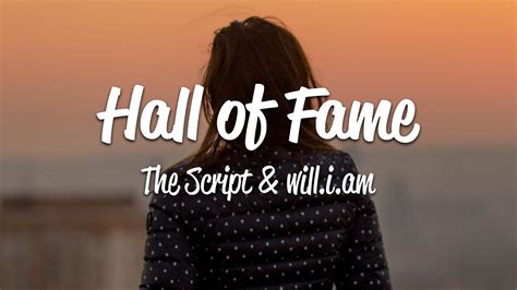 The Script Hall Of Fame Lyrics Ft William Youtube